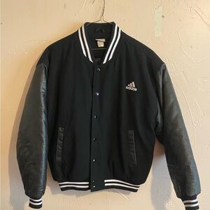 Vintage 90s Adidas Equipment Varsity Bomber Puffer Jacket Y2K Men’s Size Large